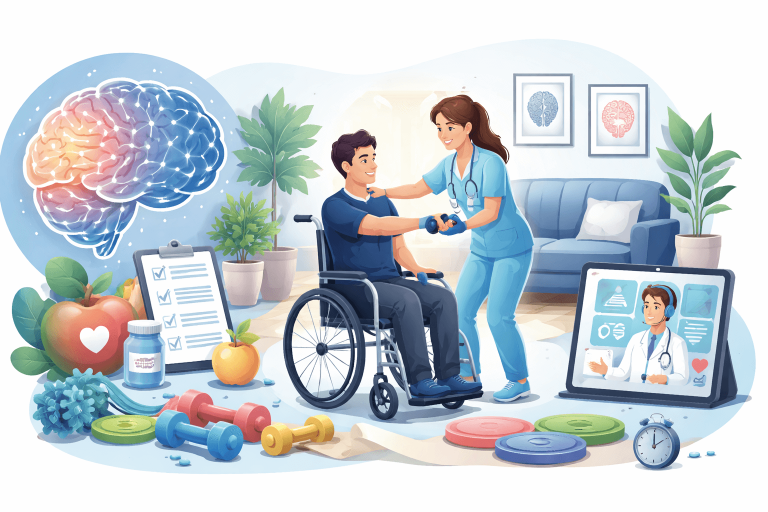 Home-based neuro rehabilitation exercises