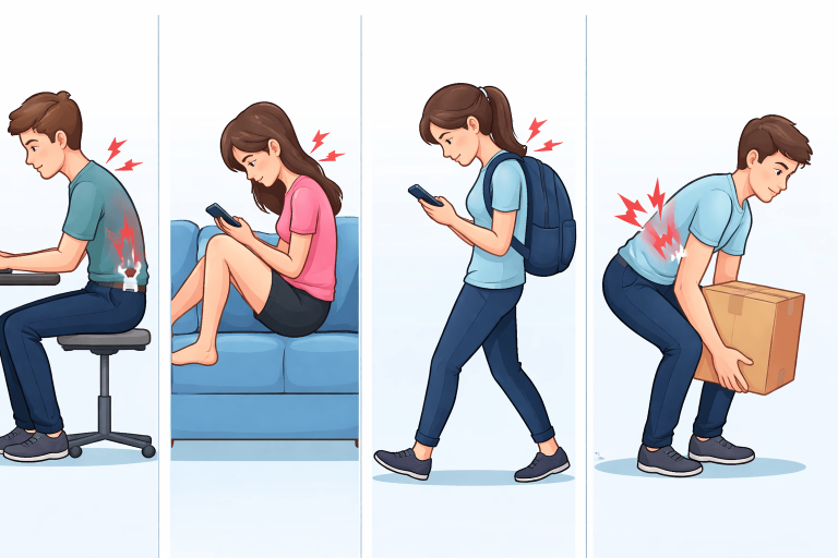 Posture Habits That Cause Severe Back Pain