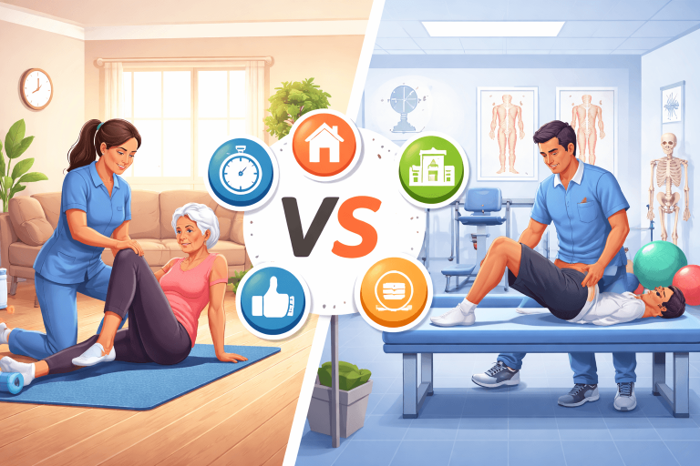 Home Physiotherapy vs Clinic Physiotherapy