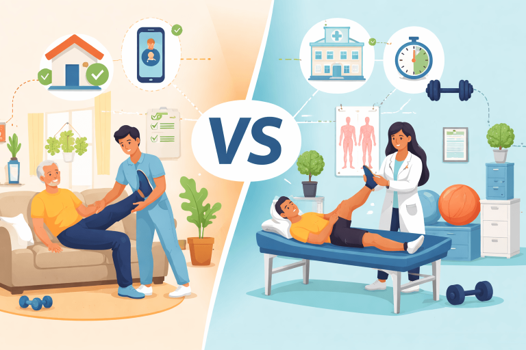 Home Physiotherapy vs Clinic Physiotherapy