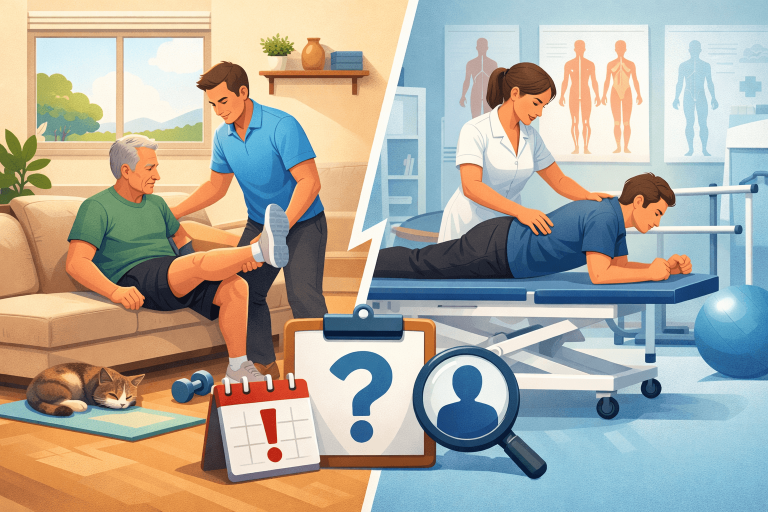 Home Physiotherapy vs Clinic Physiotherapy