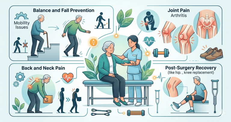 Geriatric Physiotherapy In Ahmedabad | Pain Relief & Better Mobility