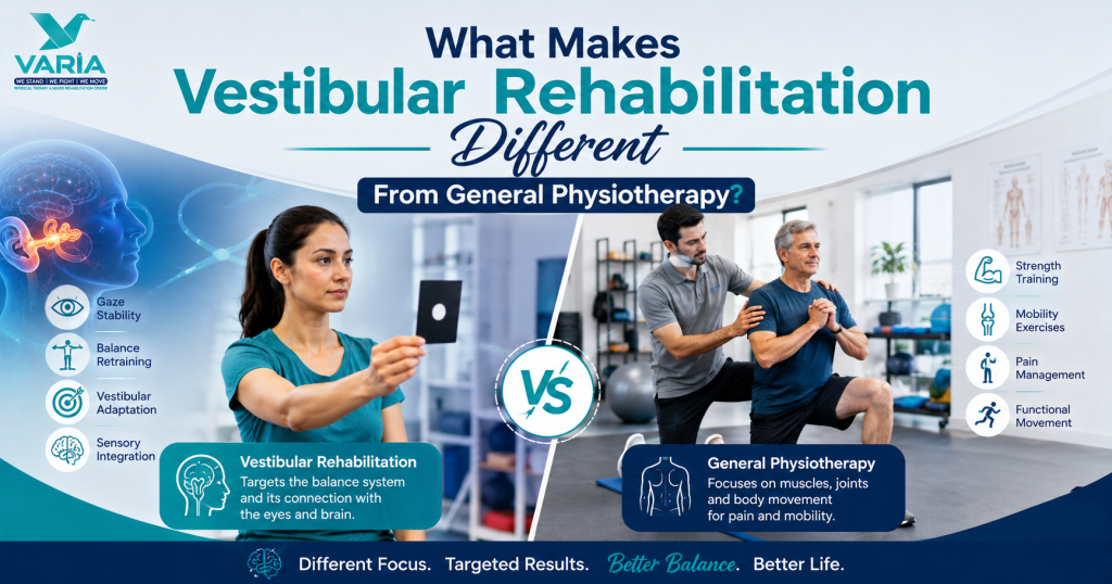 What Makes Vestibular Rehabilitation Different From General Physiotherapy?